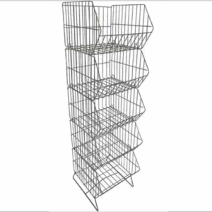 Cesto Aramado Container Empilhavel. 5 cestos 115x30x30