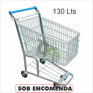 Carrinho Aramado Grande 130 Lts