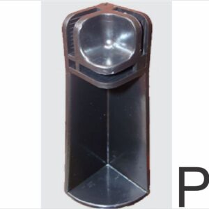 Conectivo Pé Direito/Esquerdo Frente Nº P3, para modulados de Vidro ou Tela