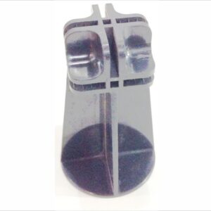 Conectivo Pé Central Duplo Fundo Nº P7, para modulados de Vidro ou Tela