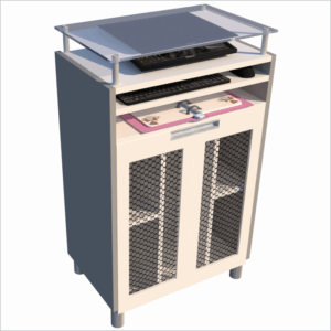 Mini Balcão Atendimento Express, Tampo Vidro