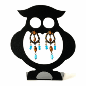 Expositor de Brincos, modelo Coruja, em veludo